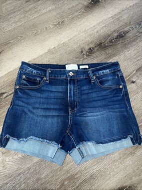 Dark Blue Denim Jean Shorts